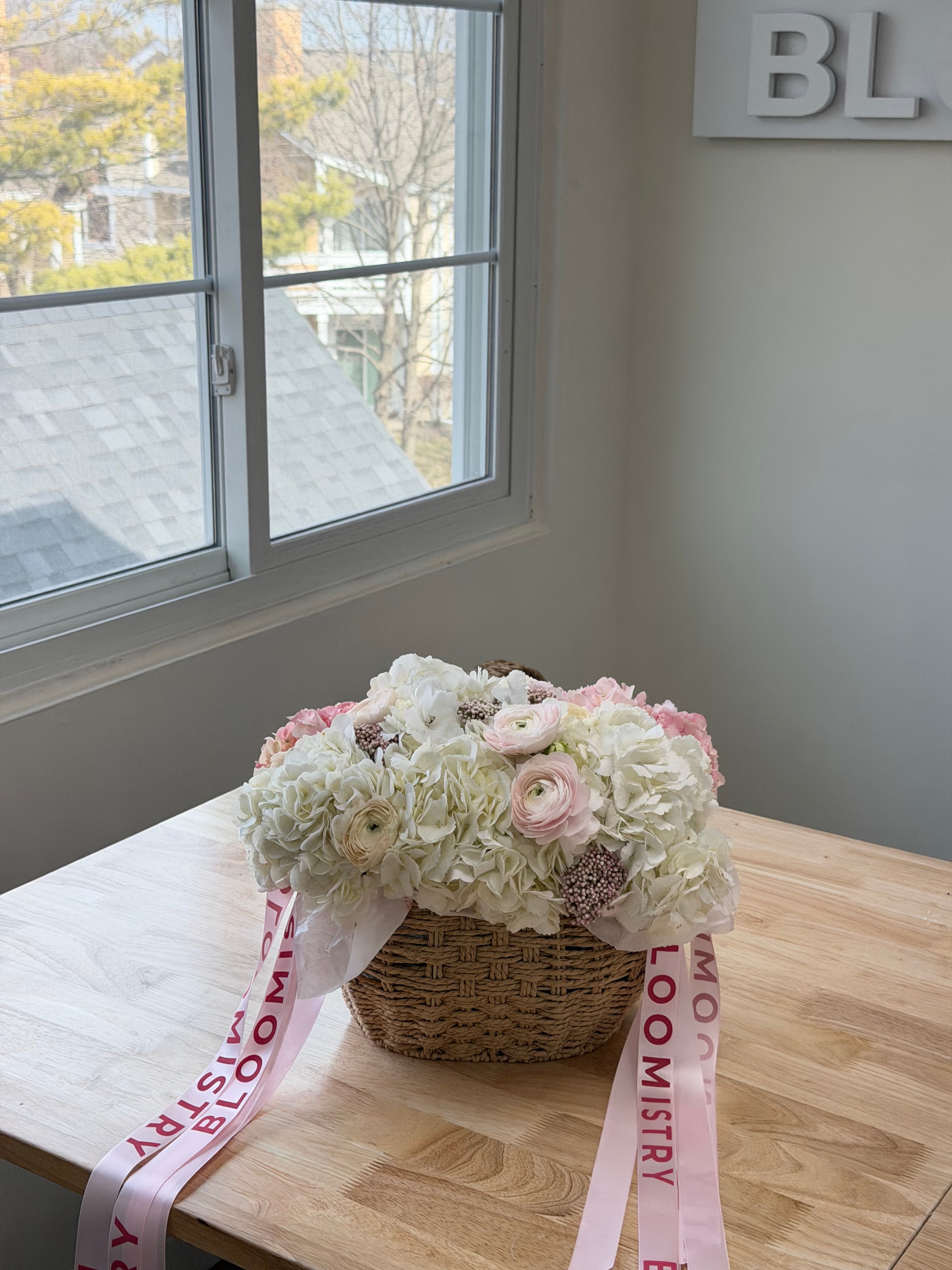 Pastel Garden Basket